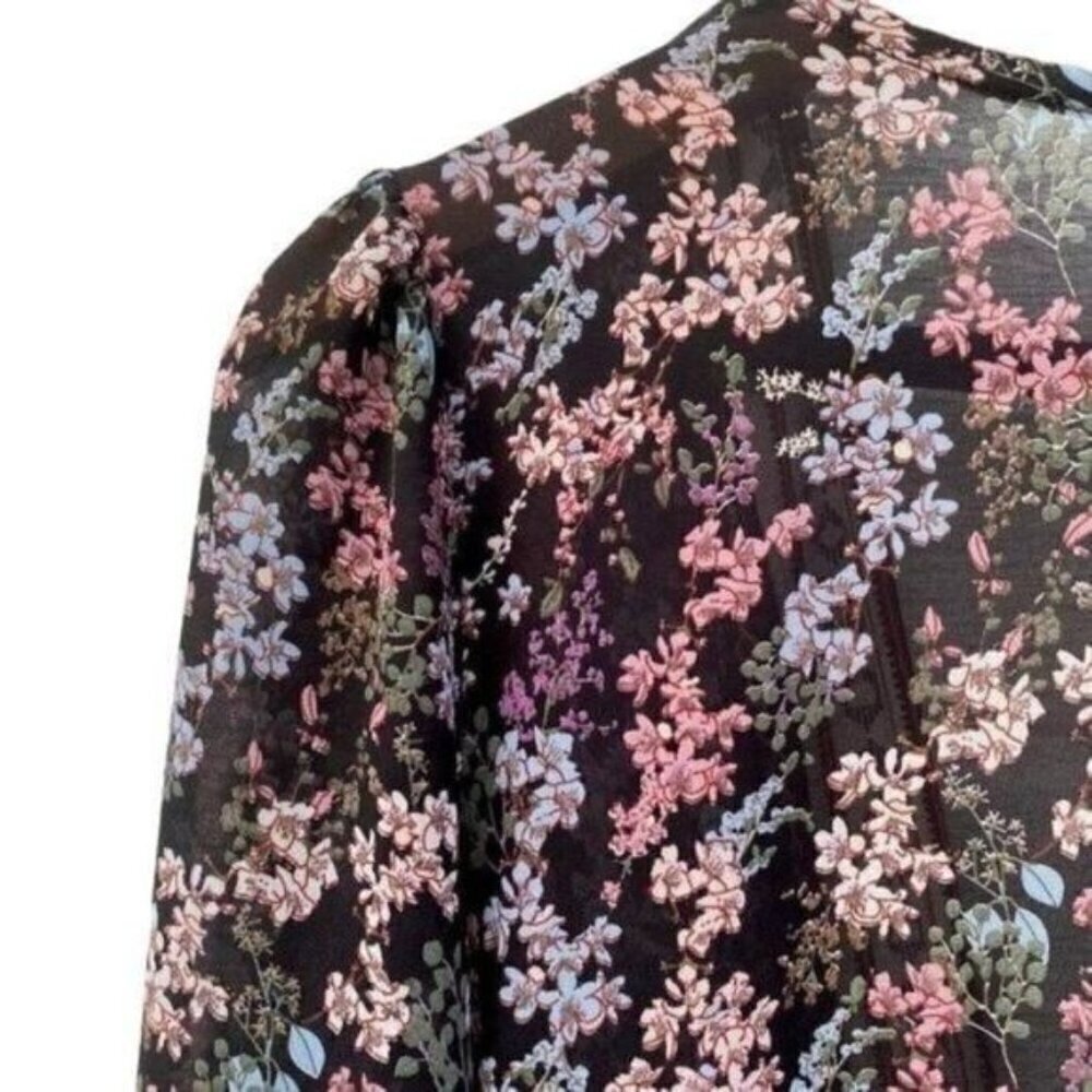 Baevely Boho Floral Kimono Duster Coverup - Picture 15 of 16